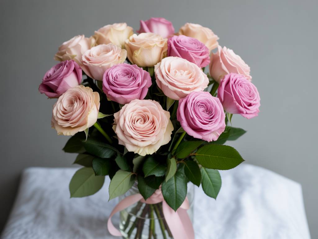 Floral arrangement with roses: step-by-step ideas for timeless and romantic bouquets