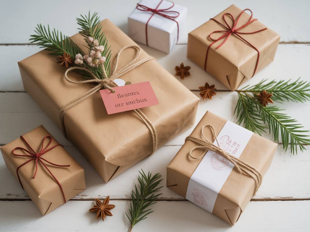 Ideas for wrapping paper that turn simple gifts into beautiful, decorative objects